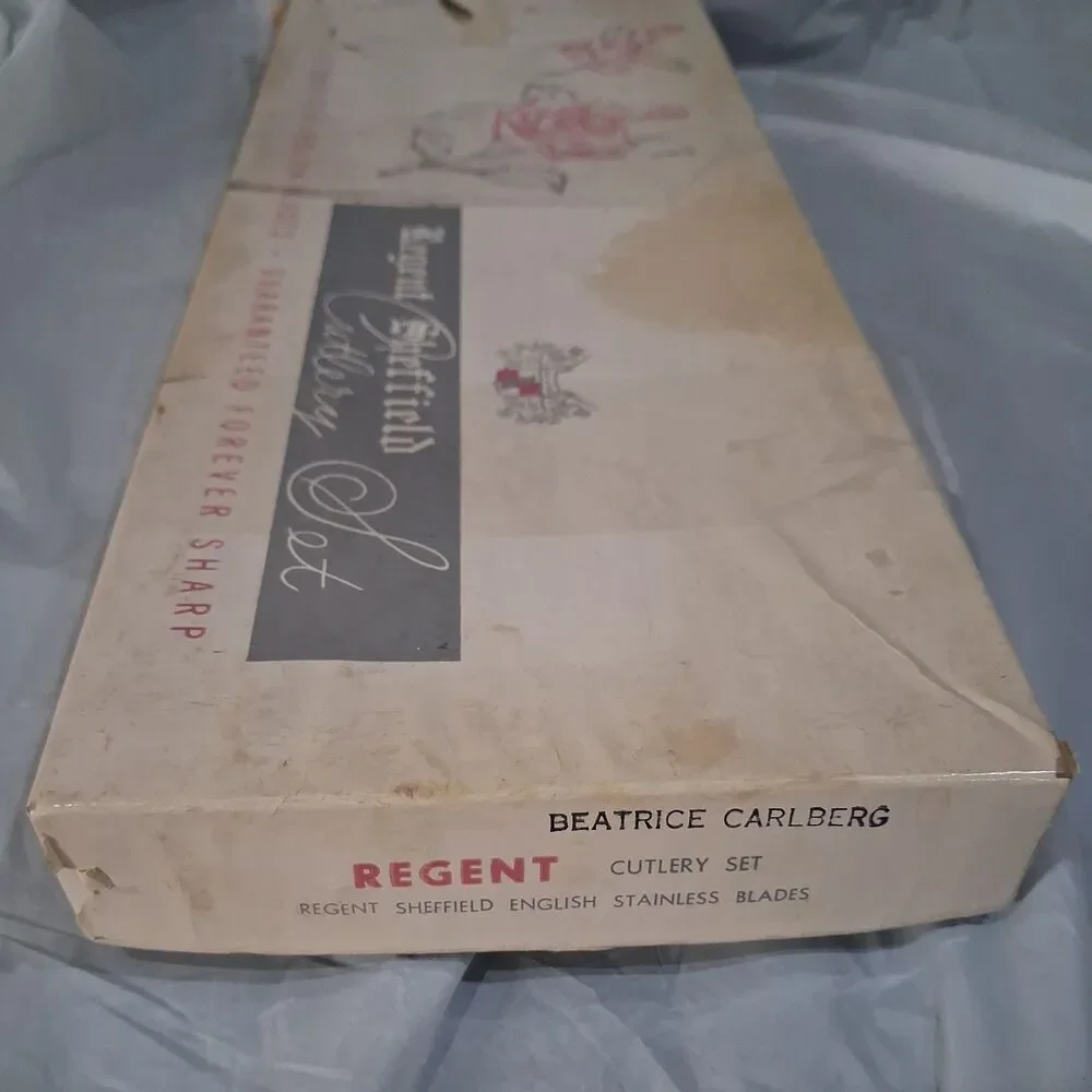 Regent Sheffield Cutlery/Carving Set Forever Sharp England Stainless Steel MCM